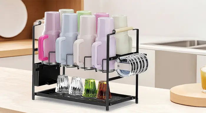 cup storage rack category banner